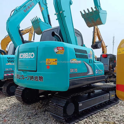 Excavadora de excavadora hidráulica KOBELCO SK75-8 de 2016 con válvula hidráulica original