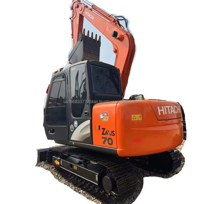 Excavadora Hitachi ZX70 de 7 toneladas hecha en Japón Hipercinesis y bajas horas de trabajo 0-2000