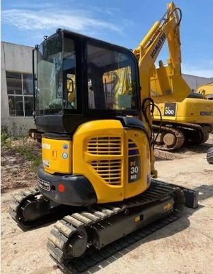 3000 KG de segunda mano Komatsu PC30 Excavadora de segunda mano con válvula original en buenas condiciones