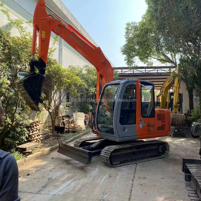 Hitachi ZX60 mini excavadora de 6 toneladas hecha en Japón con cilindro hidráulico original y usada