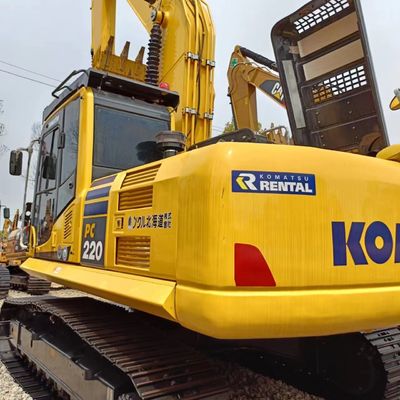 Excavadora Komatsu PC220 con cilindro hidráulico original y capacidad de cubo de 1.2M3
