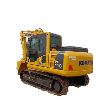 11000 KG Excavadora de rastreo hidráulico Komatsu PC110-8 usada con bomba hidráulica original