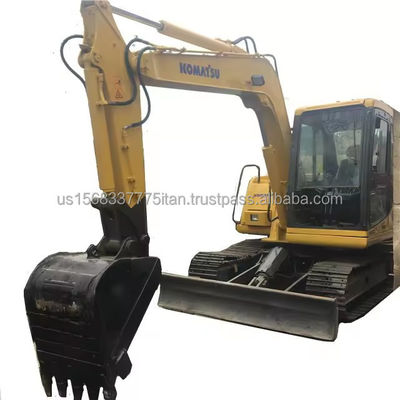 Mini excavadora hidráulica Komatsu PC60 con bomba hidráulica original y horas de trabajo bajas