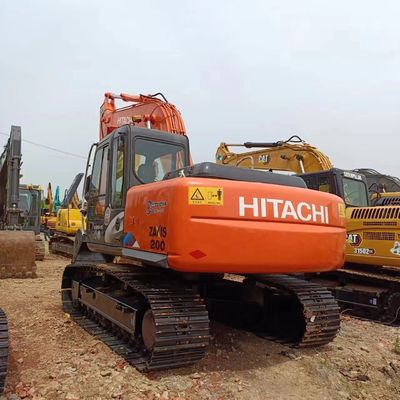 98kw Hitachi zx200 90% 12 toneladas de segunda mano EPA máquina excavadora excavadora usada
