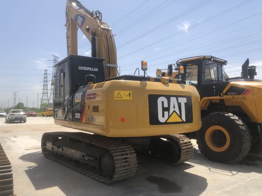 Excavadora usada CAT320 320D2 con capacidad de cubo de 1 M3 y 0-2000 horas de trabajo