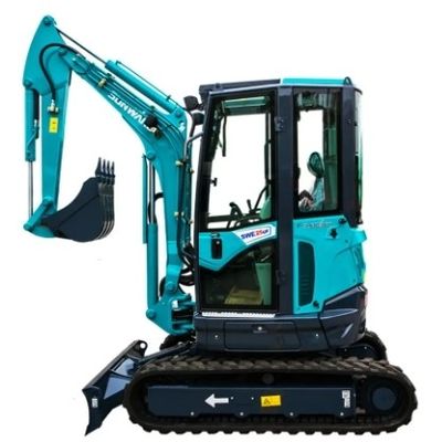 Motor de Caterpillar usado y componentes de Hyundai en la miniexcavadora Sunward SWE60E de 6 toneladas