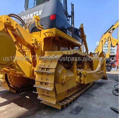 Shandong SHANTUI Bulldozer de rastreo SD22 usado con motor de 202 kw y bomba suficiente stock