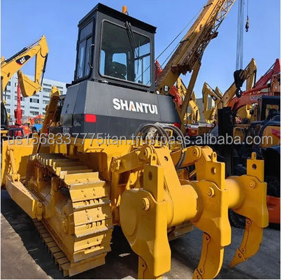 Shandong SHANTUI Bulldozer de rastreo SD22 usado con motor de 202 kw y bomba suficiente stock