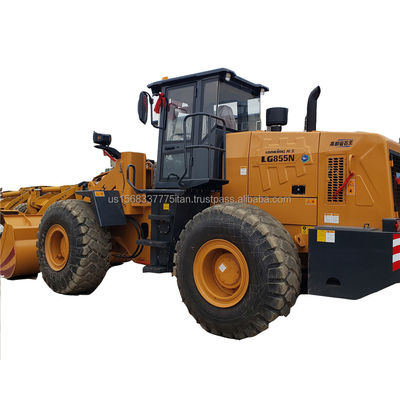 Buen estado Longgong LG 855N cargador equipo de construcción usado LiuGong motor