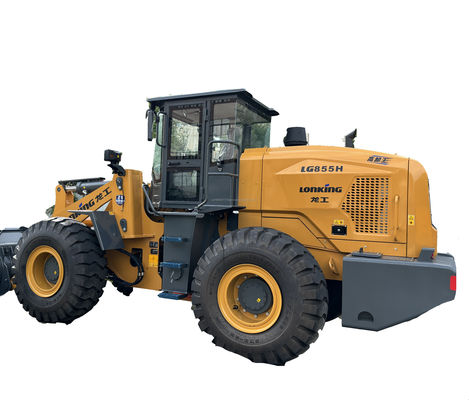 Buen estado Longgong LG 855N cargador equipo de construcción usado LiuGong motor